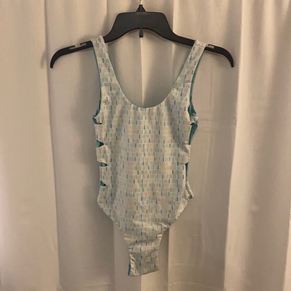 Reversible One Piece Bathing Suit